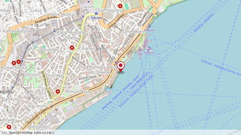 Servet Cafe konumunu gösteren harita