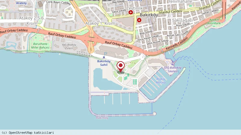 Sheraton Istanbul Ataköy konumunu gösteren harita