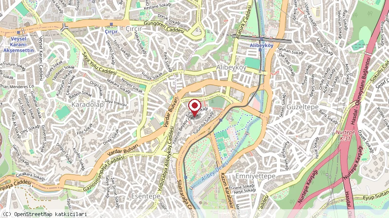 Tetja Rafet konumunu gösteren harita