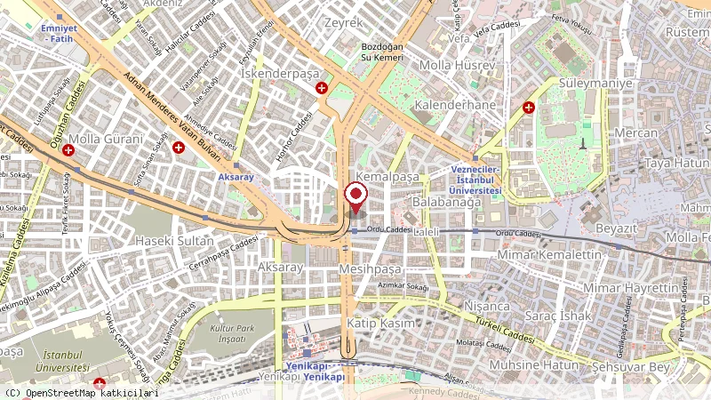 The Meretto Hotel İstanbul Old City konumunu gösteren harita