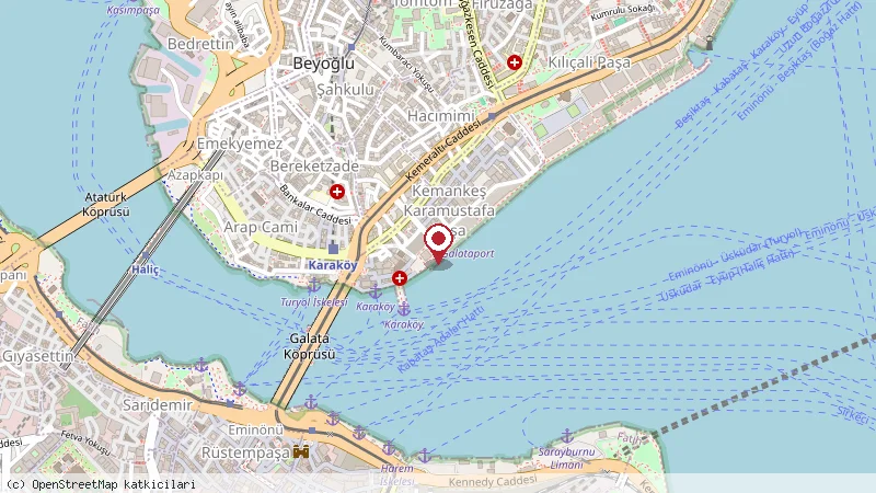 The Peninsula Istanbul konumunu gösteren harita