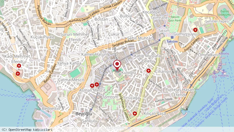 Urban Cafe konumunu gösteren harita