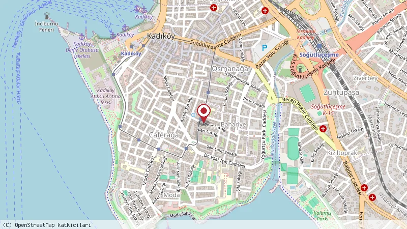 Vapaus coffee konumunu gösteren harita