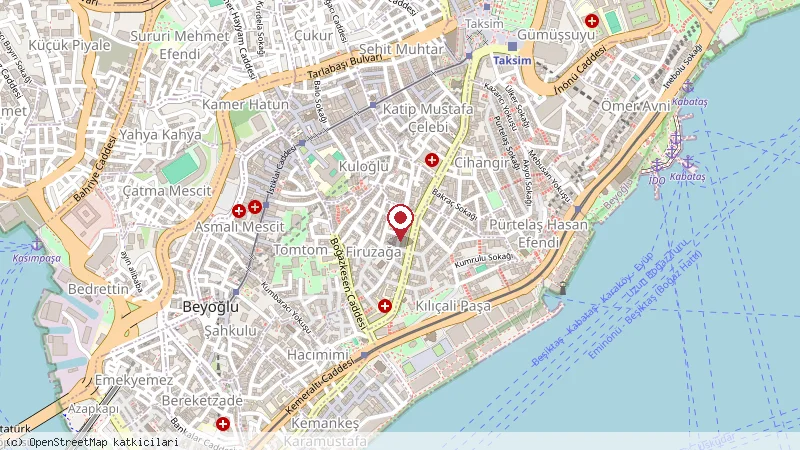 Vegan Istanbul konumunu gösteren harita
