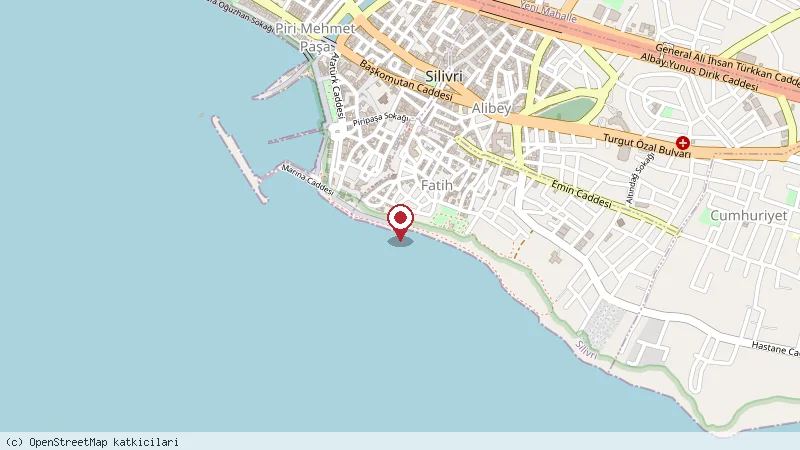 Yakamoz Cafe konumunu gösteren harita