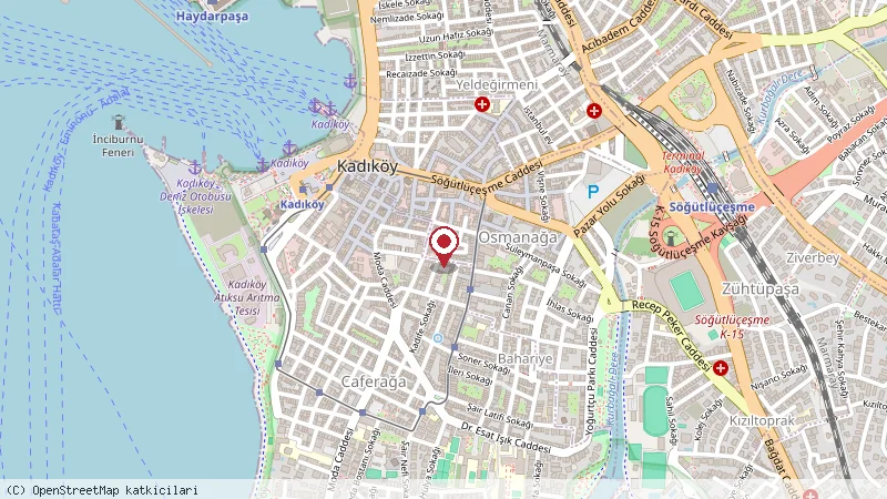 Yakin Bistro konumunu gösteren harita