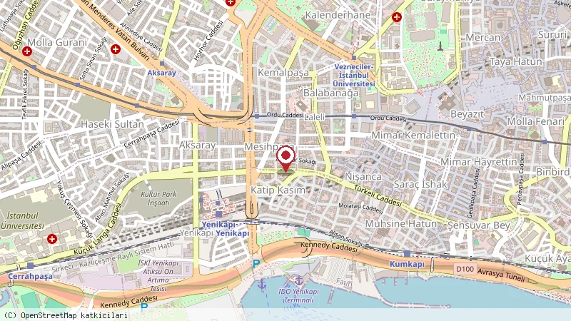 Yalta Hotel konumunu gösteren harita