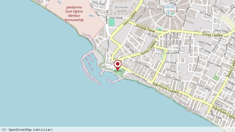 Yeni Palmiye Kafe Restoran konumunu gösteren harita